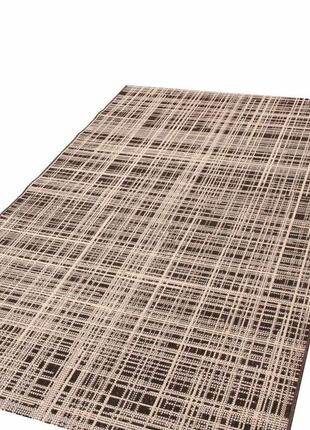 Килим безворсовий на гумовій основі dakaria karat flex run 19171/91 1.00x3.60 м коричневий