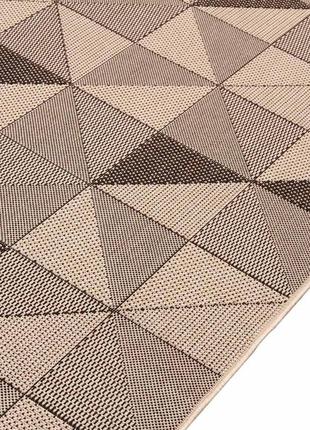 Ковер безворсовый на резиновой основе dakaria karat flex run 1954/19 0.67x1.00 м бежевый