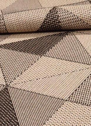 Ковер безворсовый на резиновой основе dakaria karat flex run 1954/19 0.67x1.00 м бежевый