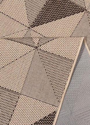 Ковер безворсовый на резиновой основе dakaria karat flex run 1954/19 0.67x1.00 м бежевый