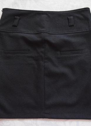 Комплект: черная теплая юбка миди и черные брюки р 36/383 фото