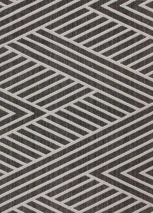 Ковер безворсовый на резиновой основе dakaria karat flex run 19652/80 2.00x4.00 м черный