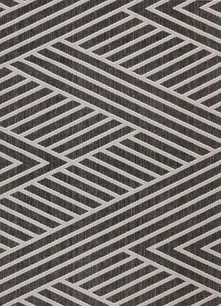 Ковер безворсовый на резиновой основе dakaria karat flex run 19652/80 2.00x1.50 м черный