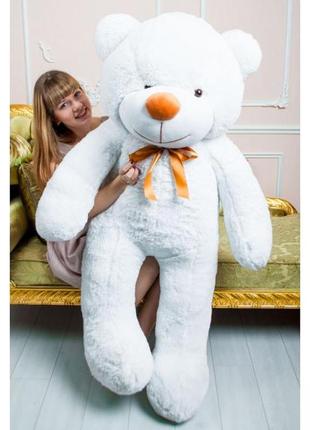 Мягкая игрушка подарок плюшевый мишка плюшевый медведь большой высотой 160 см белый2 фото