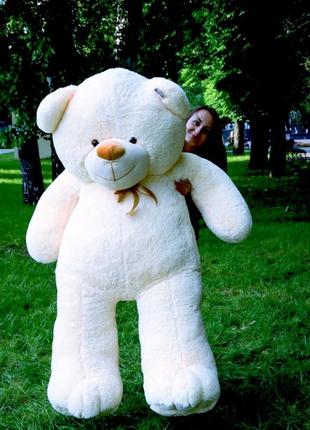 Мягкая игрушка подарок плюшевый мишка плюшевый медведь большой высотой 160 см белый4 фото