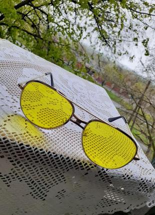 Солнцезащитные очки 🌞 антиблик антифара для водителей с поляризационными линзами желтого цвета3 фото