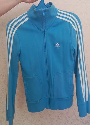 Adidas спортивна кофта на замку1 фото