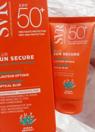 Крем мусс для оптического размытия sun secure blur spf50+ без запаха 50 мл
svr sun secure blur optical blurring mousse cream spf50+