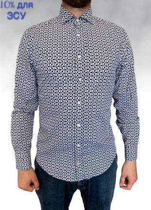 Рубашка мужская томми хильфигер1 фото