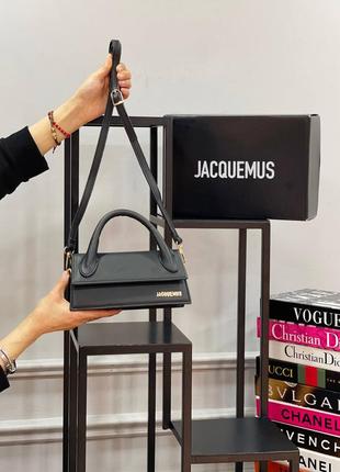 Сумка черная женская в стиле jacquemus сумка маленькая жакмюс кросс-боди клатч