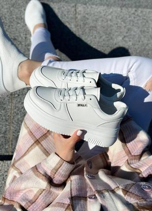 Белые кроссовки женские экокожа 36-40