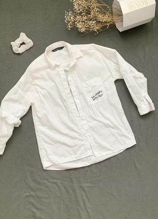Шикарная стильная белая рубашка zara