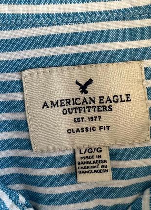 Рубашка мужская в блактку полоску american eagle3 фото