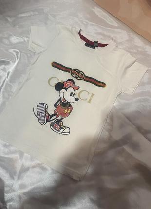 Дитяча футболка gucci оригінал mickey mouse3 фото