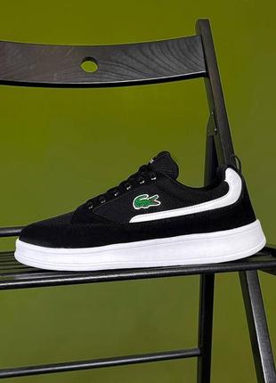 Lacoste joggeur black/white5 фото