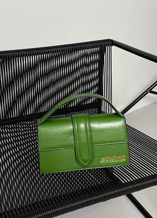 Сумка в стиле jacquemus / jacquemus green / зеленая сумочка