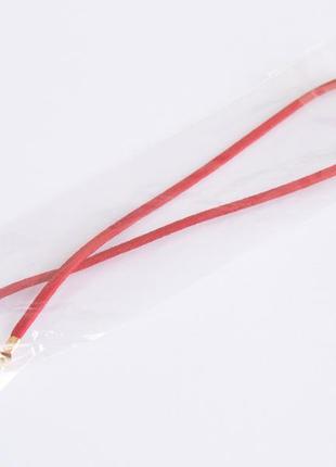 Красный чокер с хрусталиком и подвеской в виде жемчужины на цепочке, бархотка на шею