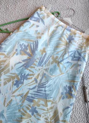 Ніжна довга літня шифонова юбка спідниця міді4 фото