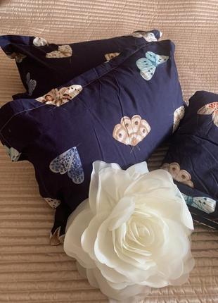 Летнее одеяло laura grand с постельным бельем в бабочки4 фото