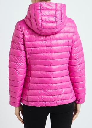 Сверхлегкая яркая розовая куртка с капюшоном, влагостойкая куртка, ветровка фуксия3 фото