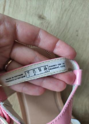 Фирменные детские кожаные сандалии  clarks, оригинал, размер 33.7 фото