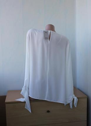 Белая блуза tu, большой размер3 фото