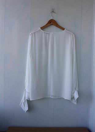 Белая блуза tu, большой размер4 фото