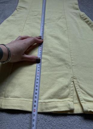 Жовтий джинсовий сарафан h&m6 фото