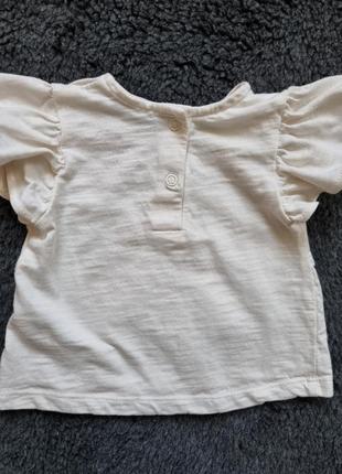 Набор: футболочка и лосины на девочку 3-6 месяцев.6 фото