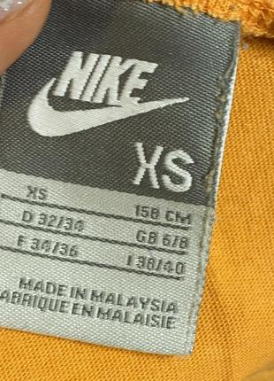 Майка nike air оранжевая женская спортивная топ для спорта xs яркая4 фото