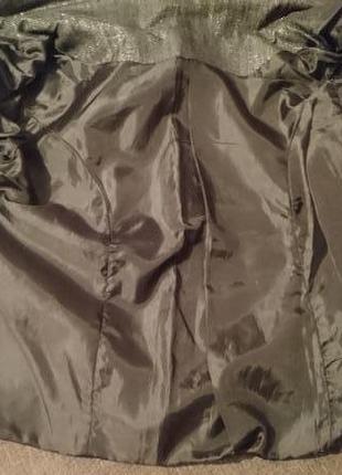 Короткий пиджак с люриксовой нитью5 фото