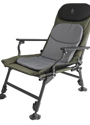 Раскладное кресло bo-camp carp black/grey/green (1204100). рыбацкое кресло