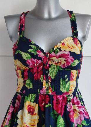 Сукня-сарафан abercrombie & fitch з квітковим принтом8 фото
