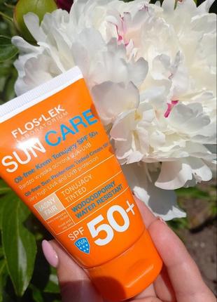 Солнцезащитный тонирующий крем с spf 50+