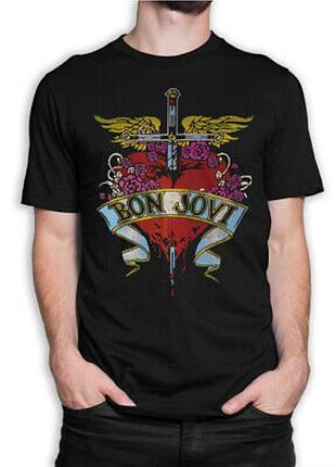 Футболка мерч bon jovi