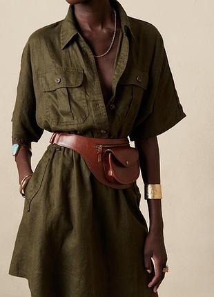 Плаття banana republic linen utility dress
