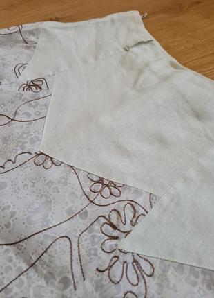 Спідниця юбка льон + бавовна р.48-508 фото