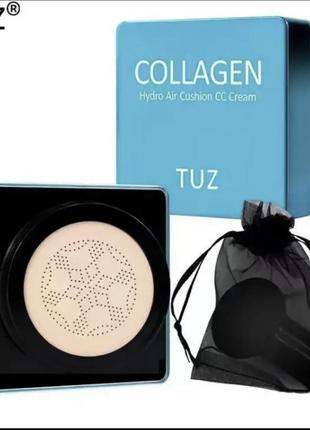 Кушон tuz collagen 2 в 1 hydro air cushion cc cream1 фото