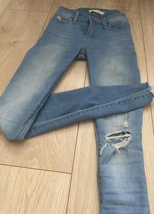 Джинси levis levi’s 710 super skinny 25 розмір левіс