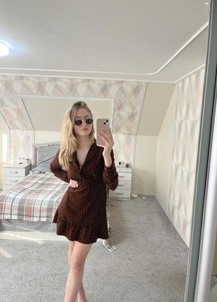 Нова коричнева сукня3 фото