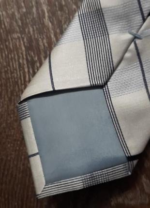 Брендовый новый 100% шелк стильный галстук / галстук в клетку6 фото