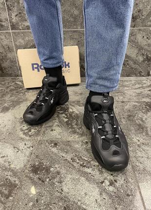 Кросівки reebok dmx (all black)7 фото