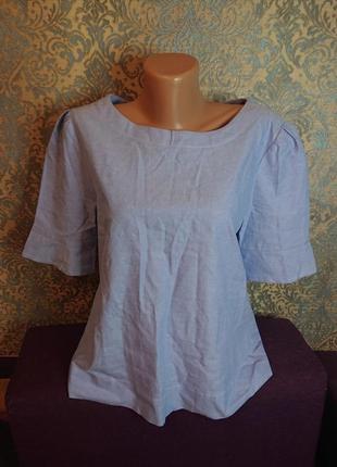 Женская летняя блуза хлопок р.42/44 блузка блузочка футболка
