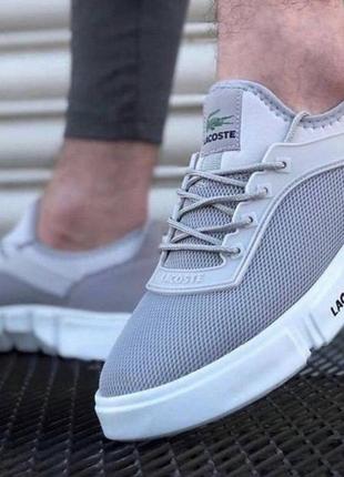 Кросівки на літо lacoste silver1 фото