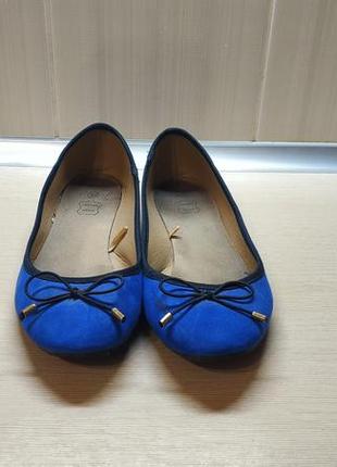 Туфли-балетки синие размер 38-393 фото