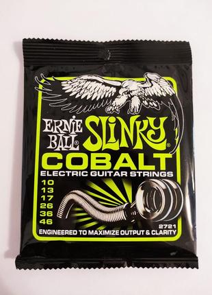 Струни ernie ball cobalt slinky для електрогітари1 фото