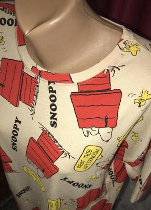 Сукня -футболка с принтом snoopy  zara  limited edition 40/485 фото