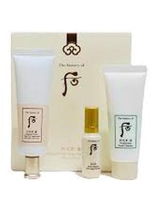 Люксовый набор с санскрином the whoo gongjinhyang seol radiant white tone-up sunscreen special set3 фото