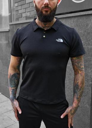 Модная футболка мужская поло легкая повседневная черная | футболки поло мужские брендовые
