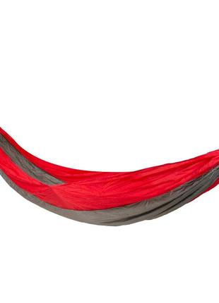 Легкий туристический гамак из парашютной ткани bo-camp hover red (7100152)